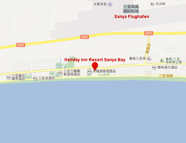 Umgebungsplan des Holiday Inn Resort Sanya Bay